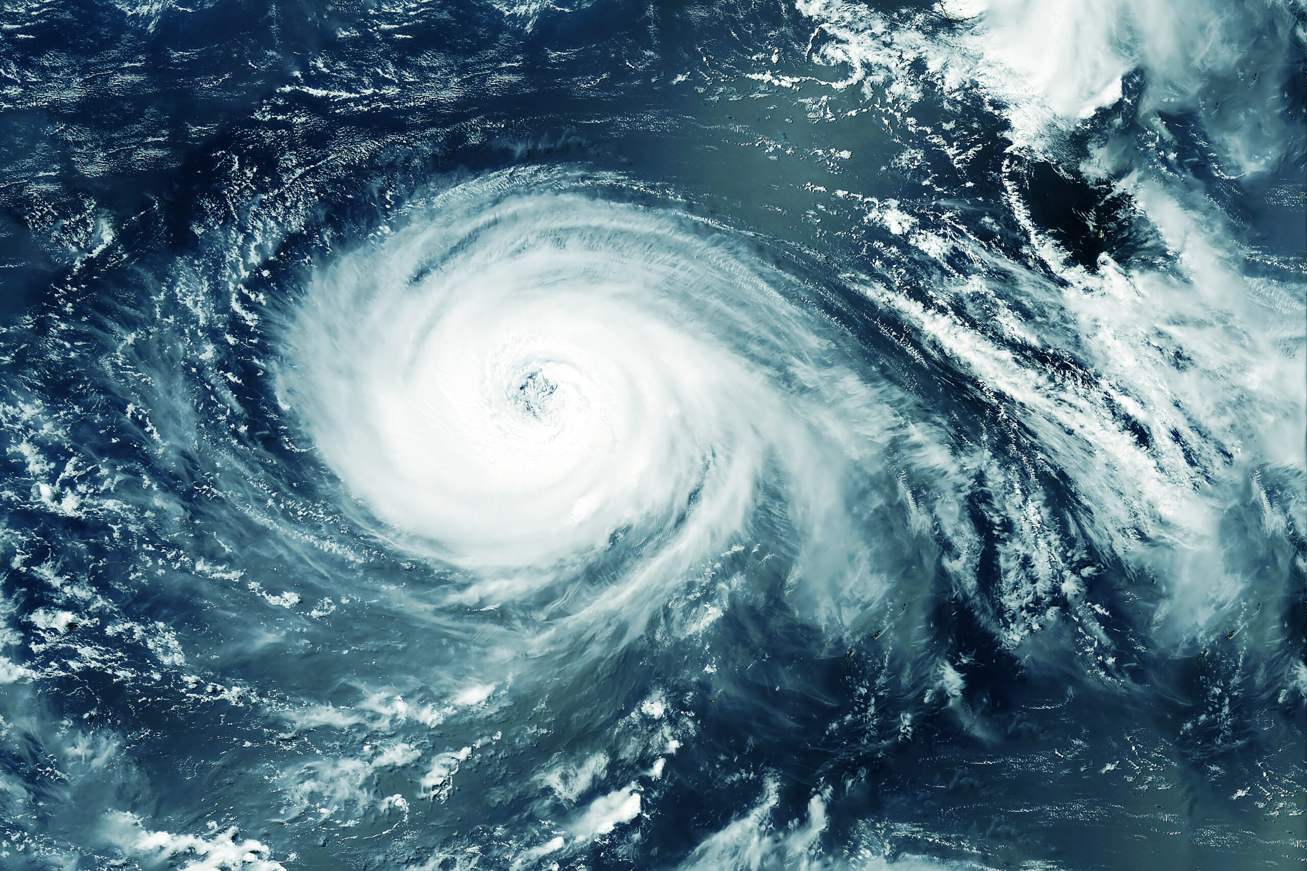 Hurricane, typhoon from space. Elements of this image furnished by NASA