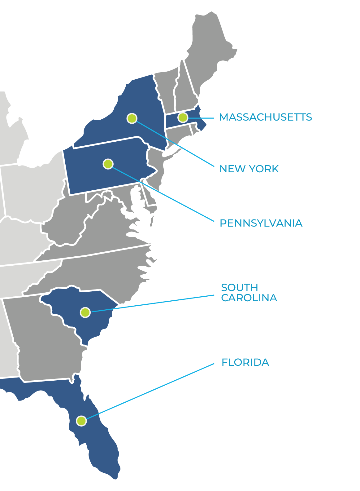 East Coast Map